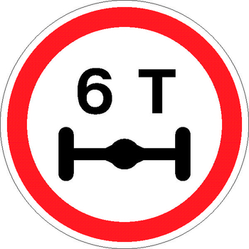 3.12 ограничение нагрузки на ось - Дорожные знаки - Запрещающие знаки - vektorb.ru